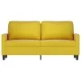 2-seater yellow velvet sofa 140 cm by , Sofas - Ref: Foro24-359205, Price: 242,10 €, Discount: %