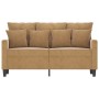 Braunes 2-Sitzer-Sofa aus Samt, 120 cm von , Sofas - Ref: Foro24-359300, Preis: 195,86 €, Rabatt: %