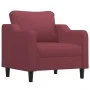 Red fabric armchair 60 cm by , Sofas - Ref: Foro24-359349, Price: 184,59 €, Discount: %