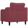 Red fabric armchair 60 cm by , Sofas - Ref: Foro24-359349, Price: 143,57 €, Discount: %
