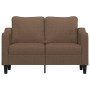2 seater brown fabric sofa 120 cm by , Sofas - Ref: Foro24-359354, Price: 203,82 €, Discount: %