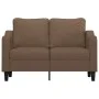 2 seater brown fabric sofa 120 cm by , Sofas - Ref: Foro24-359354, Price: 212,21 €, Discount: %