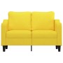 2 seater sofa in light yellow fabric 120 cm by , Sofas - Ref: Foro24-359356, Price: 203,34 €, Discount: %