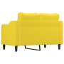 2 seater sofa in light yellow fabric 120 cm by , Sofas - Ref: Foro24-359356, Price: 203,34 €, Discount: %