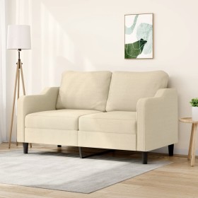 Sofá de 2 plazas de tela color crema 140 cm de , Sofás - Ref: Foro24-359361, Precio: 223,51 €, Descuento: %