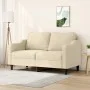 2-seater cream fabric sofa 140 cm by , Sofas - Ref: Foro24-359361, Price: 220,32 €, Discount: %