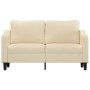 2-seater cream fabric sofa 140 cm by , Sofas - Ref: Foro24-359361, Price: 223,51 €, Discount: %