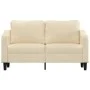 2-seater cream fabric sofa 140 cm by , Sofas - Ref: Foro24-359361, Price: 220,32 €, Discount: %