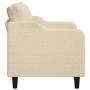 2-seater cream fabric sofa 140 cm by , Sofas - Ref: Foro24-359361, Price: 223,51 €, Discount: %