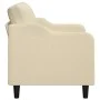 2-seater cream fabric sofa 140 cm by , Sofas - Ref: Foro24-359361, Price: 220,32 €, Discount: %