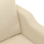 2-seater cream fabric sofa 140 cm by , Sofas - Ref: Foro24-359361, Price: 223,51 €, Discount: %
