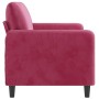 Sofá de 2 plazas de terciopelo rojo tinto 140 cm de , Sofás - Ref: Foro24-359446, Precio: 229,90 €, Descuento: %