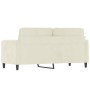 Cream velvet 2-seater sofa 140 cm by , Sofas - Ref: Foro24-359450, Price: 256,88 €, Discount: %