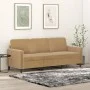 3-Sitzer-Sofa aus braunem Samt, 180 cm von , Sofas - Ref: Foro24-359459, Preis: 302,63 €, Rabatt: %