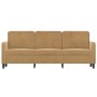 3-seater brown velvet sofa 180 cm by , Sofas - Ref: Foro24-359459, Price: 311,67 €, Discount: %