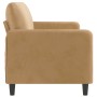 3-seater brown velvet sofa 180 cm by , Sofas - Ref: Foro24-359459, Price: 311,67 €, Discount: %