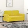 Sofá de 2 plazas terciopelo amarillo 120 cm de , Sofás - Ref: Foro24-359438, Precio: 231,24 €, Descuento: %