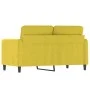 Sofá de 2 plazas terciopelo amarillo 120 cm de , Sofás - Ref: Foro24-359438, Precio: 231,24 €, Descuento: %