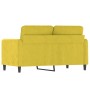 Sofá de 2 plazas terciopelo amarillo 120 cm de , Sofás - Ref: Foro24-359438, Precio: 235,38 €, Descuento: %