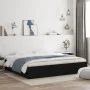 Black engineered wood bed frame with drawers 180x200 cm by , Beds and slatted bases - Ref: Foro24-3207253, Price: 209,77 €, D...
