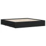 Black engineered wood bed frame with drawers 180x200 cm by , Beds and slatted bases - Ref: Foro24-3207253, Price: 209,77 €, D...