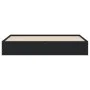 Black engineered wood bed frame with drawers 180x200 cm by , Beds and slatted bases - Ref: Foro24-3207253, Price: 209,77 €, D...