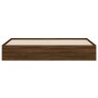 Cama con cajones madera ingeniería marrón roble 180x200 cm de , Camas y somieres - Ref: Foro24-3207258, Precio: 193,21 €