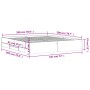 Oak brown engineered wood bed with drawers 180x200 cm by , Beds and slatted bases - Ref: Foro24-3207258, Price: 193,21 €, Dis...