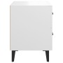 Two white bedside tables 40x35x47.5 cm by vidaXL, Nightstands - Ref: Foro24-811989, Price: 83,22 €, Discount: %