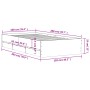 Weißes Holzwerkstoffbett mit Schubladen 100x200 cm von , Betten und Lattenroste - Ref: Foro24-3207287, Preis: 136,83 €, Rabat...