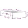 White engineered wood bed with drawers 100x200 cm by , Beds and slatted bases - Ref: Foro24-3207287, Price: 135,22 €, Discoun...