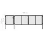 Puerta de jardín de acero gris antracita 400x75 cm de vidaXL, Puertas de jardín - Ref: Foro24-144328, Precio: 359,42 €, Descu...