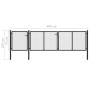 Puerta de jardín de acero gris antracita 400x75 cm de vidaXL, Puertas de jardín - Ref: Foro24-144328, Precio: 369,09 €, Descu...