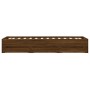 Cama con cajones madera de ingeniería marrón roble 100x200 cm de , Camas y somieres - Ref: Foro24-3207293, Precio: 138,74 €