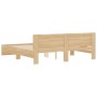 Estructura de cama con cabecero roble Sonoma 160x200 cm de , Camas y somieres - Ref: Foro24-3207471, Precio: 177,45 €, Descue...