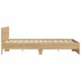 Estructura de cama con cabecero roble Sonoma 150x200 cm de , Camas y somieres - Ref: Foro24-3207478, Precio: 145,89 €, Descue...