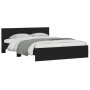 Bed frame with black headboard 140x200 cm by , Beds and slatted bases - Ref: Foro24-3207484, Price: 176,87 €, Discount: %