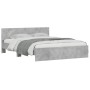 Betongrauer Bettrahmen mit Kopfteil 140x200 cm von , Betten und Lattenroste - Ref: Foro24-3207486, Preis: 187,62 €, Rabatt: %