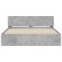 Betongrauer Bettrahmen mit Kopfteil 140x200 cm von , Betten und Lattenroste - Ref: Foro24-3207486, Preis: 187,62 €, Rabatt: %