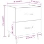 Nachttische 2 Stück weiß 40x35x47,5 cm von vidaXL, Nachttische - Ref: Foro24-811989, Preis: 83,22 €, Rabatt: %