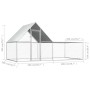 Galvanized steel chicken coop 4x2x2 m by vidaXL, Cages and habitats for small animals - Ref: Foro24-144556, Price: 256,06 €, ...