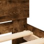 Bettgestell mit Kopfteil aus Räuchereiche 120x190 cm von , Betten und Lattenroste - Ref: Foro24-3207515, Preis: 149,77 €, Rab...