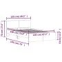 Bed frame with smoked oak headboard 120x190 cm by , Beds and slatted bases - Ref: Foro24-3207515, Price: 147,54 €, Discount: %