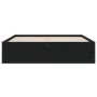 Cama con cajones madera de ingeniería negro 120x190 cm de , Camas y somieres - Ref: Foro24-3207316, Precio: 199,43 €, Descuen...