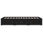 Black engineered wood bed with drawers 120x190 cm by , Beds and slatted bases - Ref: Foro24-3207316, Price: 202,82 €, Discoun...