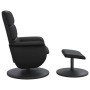 Relaxsessel mit Fußstütze aus schwarzem Kunstleder von , Sessel - Ref: Foro24-356722, Preis: 174,69 €, Rabatt: %