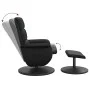 Recliner chair with footrest in black synthetic leather by , Armchairs - Ref: Foro24-356722, Price: 172,36 €, Discount: %