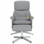 Relax-Massagesessel mit Fußstütze aus hellgrauem Stoff von , Sessel - Ref: Foro24-356678, Preis: 143,70 €, Rabatt: %