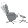 Relax-Massagesessel mit Fußstütze aus hellgrauem Stoff von , Sessel - Ref: Foro24-356678, Preis: 143,70 €, Rabatt: %