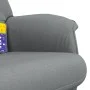 Recliner massage chair with footrest light gray fabric by , Armchairs - Ref: Foro24-356678, Price: 120,96 €, Discount: %